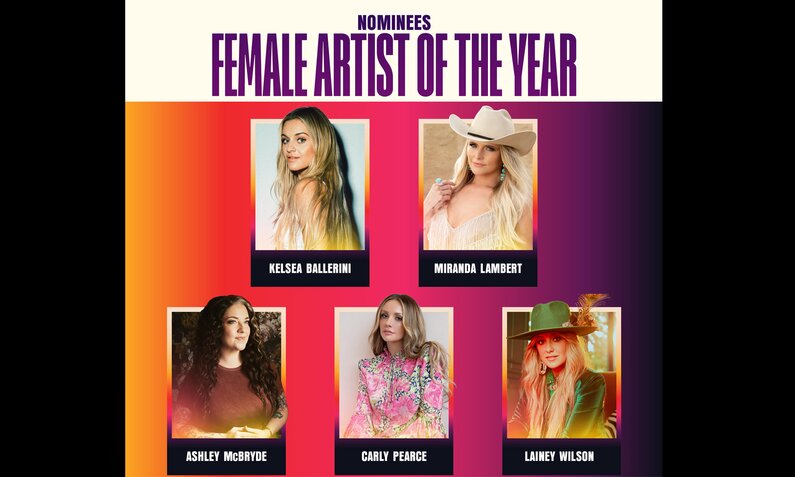 Nominierte Künstlerinnen für die Academy of Country Music Awards