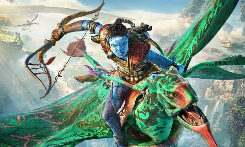 Na'vi auf Flugreittier in Avatar-Spiel | © Ubisoft