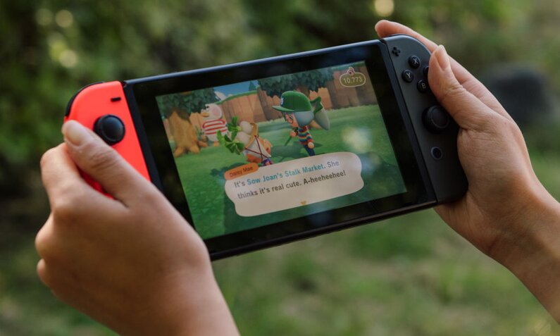 Nintendo Switch mit Animal Crossing | © Getty Images/Bloomberg