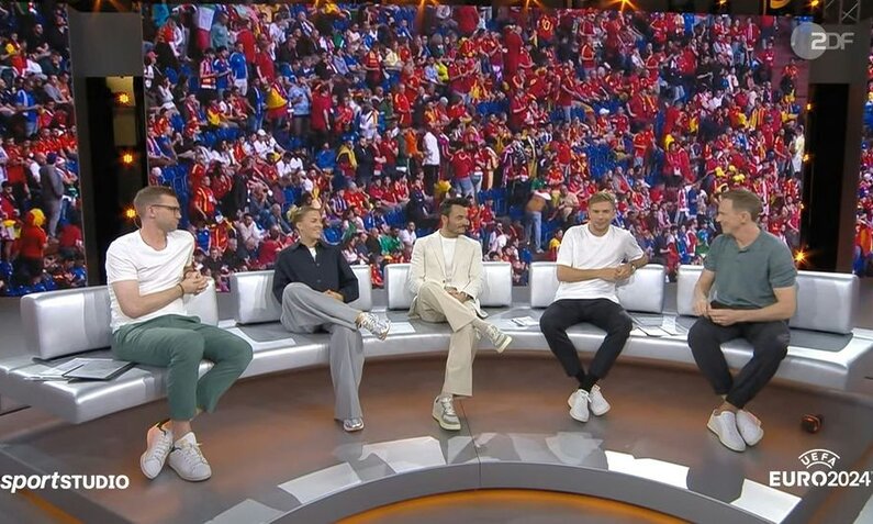 Bei der Analyse zum Spiel Spanien vs. Italien gab es Ärger. | © ZDF