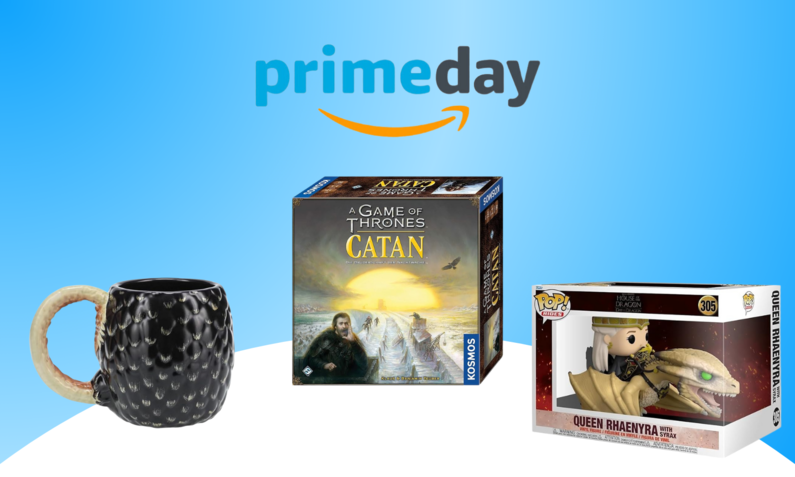 Fanartikel zu ,,House of the Dragon‘‘ und ,,Game of Thrones‘‘ beim Amazon Prime Day 2024. | © Amazon